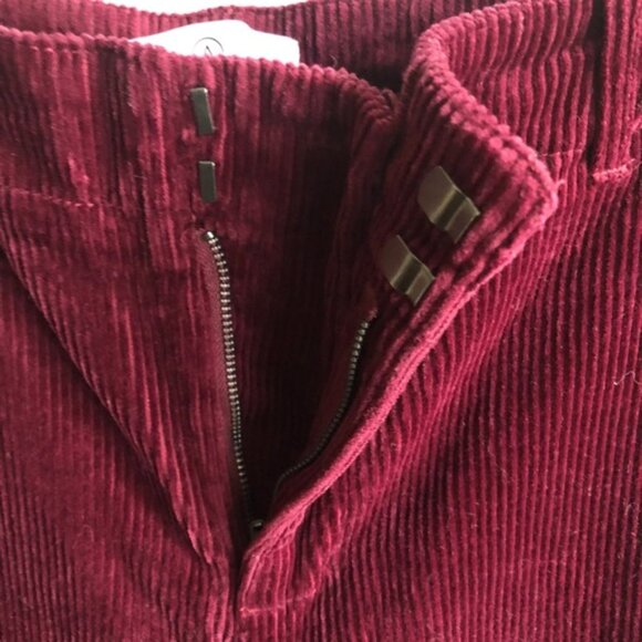 Addition Elle Cropped Corduroy Pant US 14 Red Wine - Picture 4 of 10